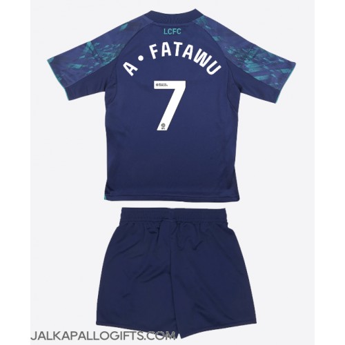 Leicester City Issahaku Fatawu #7 Vieras Peliasu Lasten 2025-26 Lyhythihainen (+ Lyhyet housut)